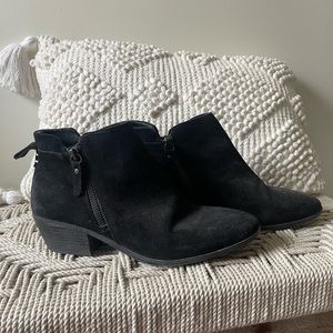 Vince Camaro Black Suede Booties - 8 1/2